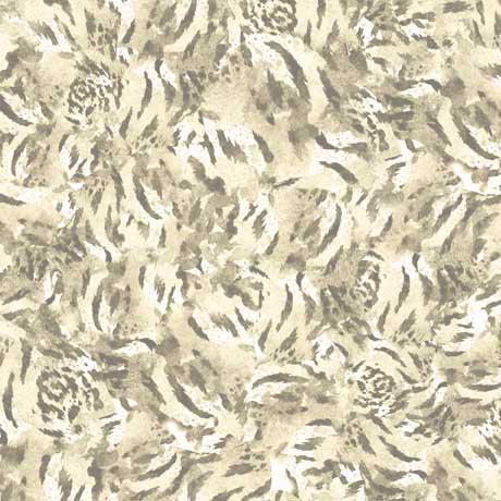 Image of the Eye of the Tiger Skin Cream quilting cotton fabric by Morris Creative Group for QT Fabrics. Features tiger skin on a cream background. 
Cute Little Fabric Shop