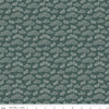Image of the Garden Dreams Clouds Evergreen quilting cotton fabric by Amber Elliot for Riley Blake Designs. Features pixelated clouds on a dark green background. 
Cute Little Fabric Shop