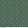 Image of the Garden Dreams Leaf Doodle Hunter quilting cotton fabric by Amber Elliot for Riley Blake Designs. Features leaves and berries scattered on a dark green background. 
Cute Little Fabric Shop
