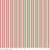 DEAL Christmas Stripe Eighth Inch 1/8" - Riley Blake Designs - Red Green White Holiday - Quilting Cotton Fabric