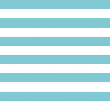 27" End of Bolt - KNIT Aqua & White 1" One Inch Stripe K540 - Riley Blake Designs - Jersey KNIT Cotton Stretch Fabric