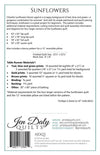 SALE Sunflowers Runner Quilt PATTERN P200 - Jen Daly Quilts - Riley Blake Design - INSTRUCTIONS Only - Pieced Stars