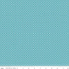 Image of the Swiss Dot Cottage quilting cotton fabric by The RBD Designers for Riley Blake Designs. Features white dots on bright blue swiss dots. 
Cute Little Fabric Shop
