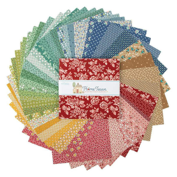 Home Town Layer Cake 10" Stacker Bundle - Riley Blake Designs - 42 piece Precut Pre cut - Lori Holt - Quilting Cotton Fabric