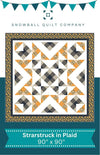 Image of the Starstruck In Plaid quilt by Snowball Quilt Company for Riley Blake Designs. Features a large concentric star pattern. 
Cute Little Fabric Shop