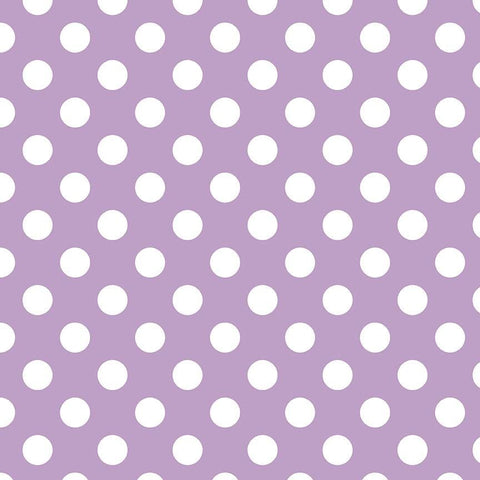 16" End of bolt piece - SALE Lavender and White Medium Dots by Riley Blake Designs - Light Purple Polka Dots - Quilting Cotton Fabric -