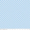 Image of the Special Delivery Plaid Blue quilting cotton fabric by Doodlebug Design Inc for Riley Blake Designs. Features a multicolored plaid pattern on a light blue background. 
Cute Little Fabric Shop