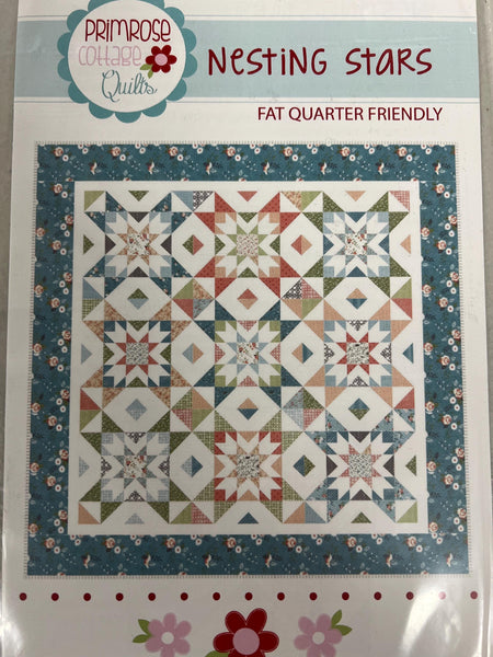 SALE Nesting Stars Quilt PATTERN P144 by Primrose Cottage Quilts - Riley Blake Designs - Instructions Only - Pieced Fat Quarter Friendly