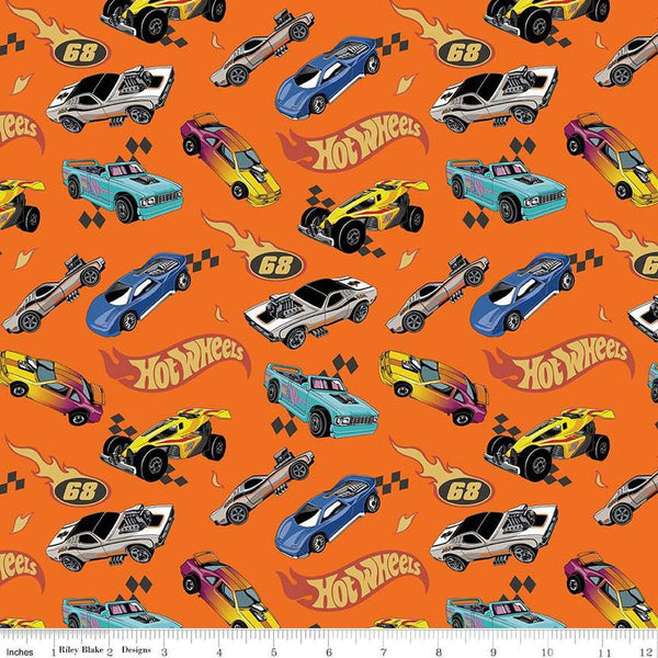 Image of the Hot Wheels Made to Race Car Race Orange quilting cotton fabric by Riley Blake Designs. Official licensed product. Territorial sales restrictions may apply. Features logos and cars on an orange background.
Cute Little Fabric Shop