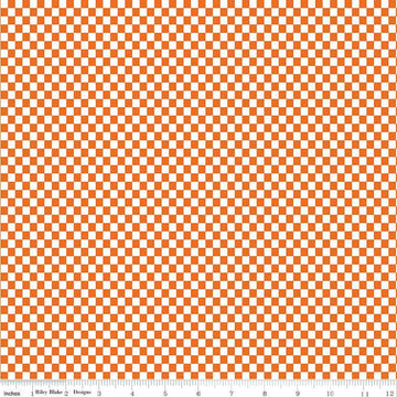 Image of the Hot Wheels Made to Race Checker Orange quilting cotton fabric by Riley Blake Designs. Official licensed product. Territorial sales restrictions may apply. Features a checkboard pattern an orange background.
Cute Little Fabric Shop