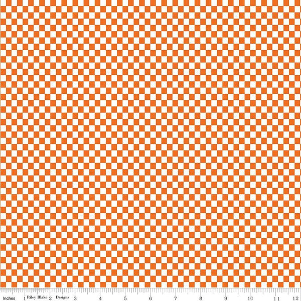 Image of the Hot Wheels Made to Race Checker Orange quilting cotton fabric by Riley Blake Designs. Official licensed product. Territorial sales restrictions may apply. Features a checkboard pattern an orange background.
Cute Little Fabric Shop