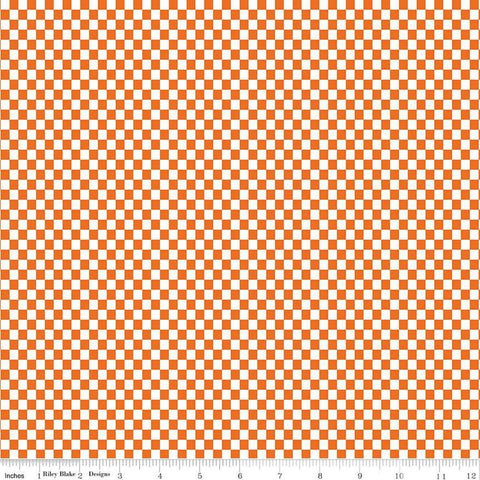 Image of the Hot Wheels Made to Race Checker Orange quilting cotton fabric by Riley Blake Designs. Official licensed product. Territorial sales restrictions may apply. Features a checkboard pattern an orange background.
Cute Little Fabric Shop