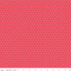 Image of the Farm Girl Vintage Companion Prints Honeycomb Cayenne quilting cotton fabric by Lori Holt for Riley Blake Designs. Features a honeycomb pattern on a bright pink coral background. 
Cute Little Fabric Shop
