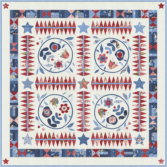 SALE Grand Haven Braeburn Quilt Kit KIT14980 - Moda Fabrics - Pattern Fabric - Quilting Cotton Fabric