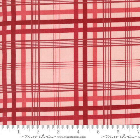 SALE Grand Haven Plaid Checks 14989 Pink - Moda Fabrics - Plaid Stripes - Quilting Cotton Fabric