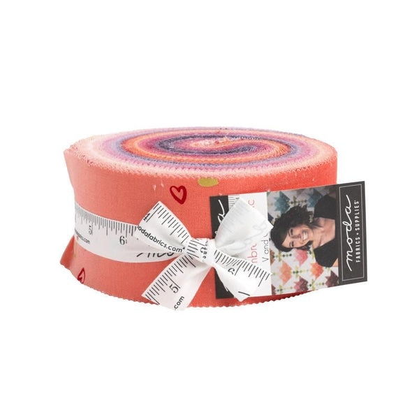 SALE I Heart Ombre METALLIC 2.5-Inch Jelly Roll Rolie Polie 40 pieces  - Moda Fabrics - Precut Bundle - Quilting Cotton Fabric