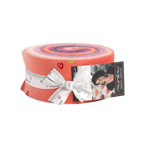 I Heart Ombre METALLIC 2.5-Inch Jelly Roll Rolie Polie 40 pieces  - Moda Fabrics - Precut Bundle - Quilting Cotton Fabric