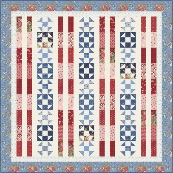Liberty Belle PATTERN MWP-212 by My Wandering Path - Moda Fabrics - INSTRUCTIONS Only - Fat Eighth Friendly