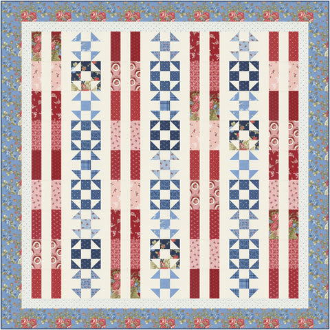Liberty Belle PATTERN MWP-212 by My Wandering Path - Moda Fabrics - INSTRUCTIONS Only - Fat Eighth Friendly