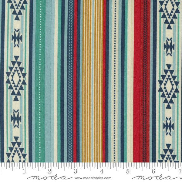 SALE Saddle Ranch Blanket Stripes 33792 Multi - Moda Fabrics - Multicolored Geometric - Quilting Cotton Fabric