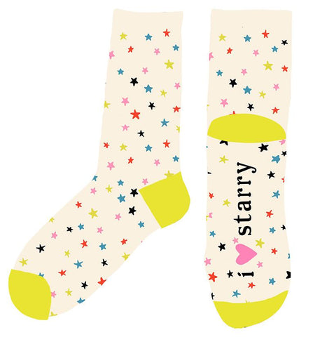 Starry Socks RS-7087 - Moda Fabrics - Gingiber - Ruby Star - One Size Fits Most