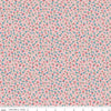 Image of the Playtime 30s Flowers Pink quilting cotton fabric by Lindsay Wilkes for Riley Blake Designs. Features small scattered flowers on a light pink background. 
Cute Little Fabric Shop