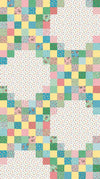 Image of the Playtime 30s Cheater Print Multi quilting cotton fabric by Lindsay Wilkes for Riley Blake Designs. Features squares of patterns from this collection. 
Cute Little Fabric Shop