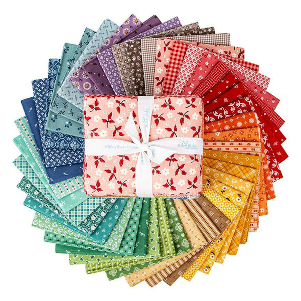 SALE Bee Bundle Limited Edition Colors Fat Quarter Bundle 42 pieces - Riley Blake Designs - Precut - Lori Holt - Quilting Cotton Fabric