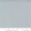 Fat Quarter End of Bolt - SALE Twinkle 24106 Fog - Moda Fabrics - Gray Grey Star Dots - Quilting Cotton Fabric