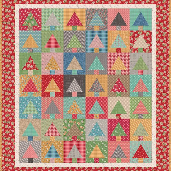 Image of the 10" Tree Quilt Paper by Lori Holt for Riley Blake Designs. Features the Paper Tree Quilt. 
Cute Little Fabric Shop
