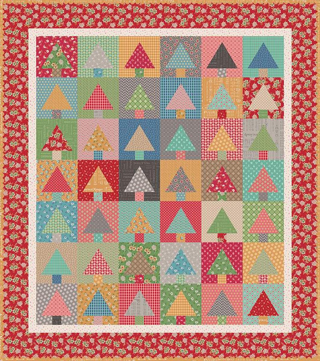 Image of the 10" Tree Quilt Paper by Lori Holt for Riley Blake Designs. Features the Paper Tree Quilt. 
Cute Little Fabric Shop