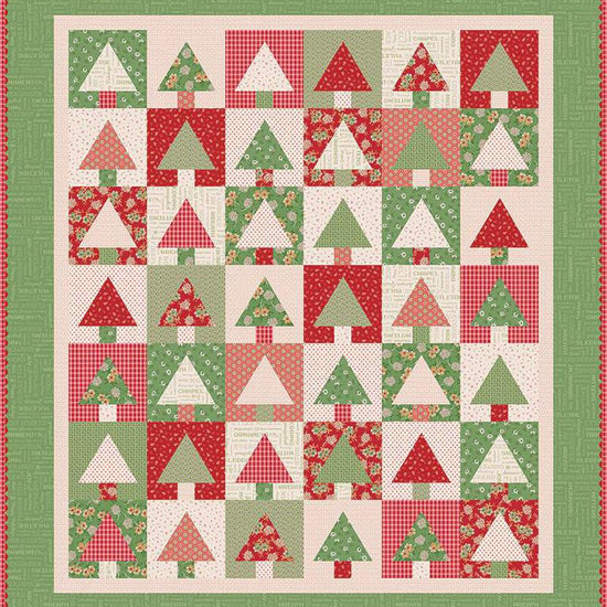 Image of the 10" Tree Quilt Paper by Lori Holt for Riley Blake Designs. Features the Paper Tree Quilt. 
Cute Little Fabric Shop