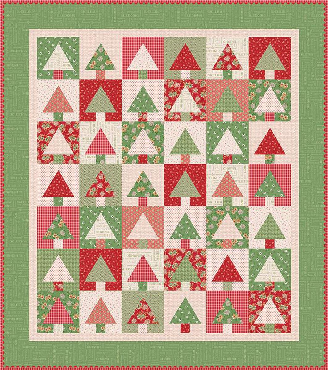 Image of the 10" Tree Quilt Paper by Lori Holt for Riley Blake Designs. Features the Paper Tree Quilt. 
Cute Little Fabric Shop