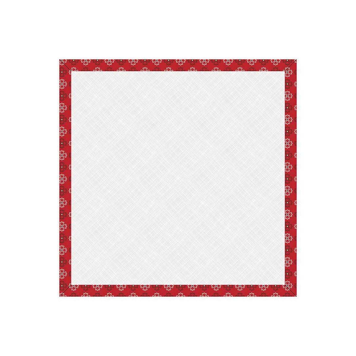 Image of the 10" Design Board Autumn Schoolhouse by Lori Holt for Riley Blake Designs. Features a 10 inch square with cardboard and batting with a red border. 
Cute Little Fabric Shop