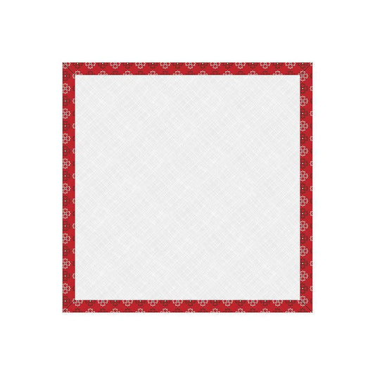 Image of the 10" Design Board Autumn Schoolhouse by Lori Holt for Riley Blake Designs. Features a 10 inch square with cardboard and batting with a red border. 
Cute Little Fabric Shop