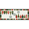 Image of the Winter Village Boxed Kit by Sandy Gervais for Riley Blake Designs. Features a runner quilt with christmas trees. 
Cute Little Fabric Shop