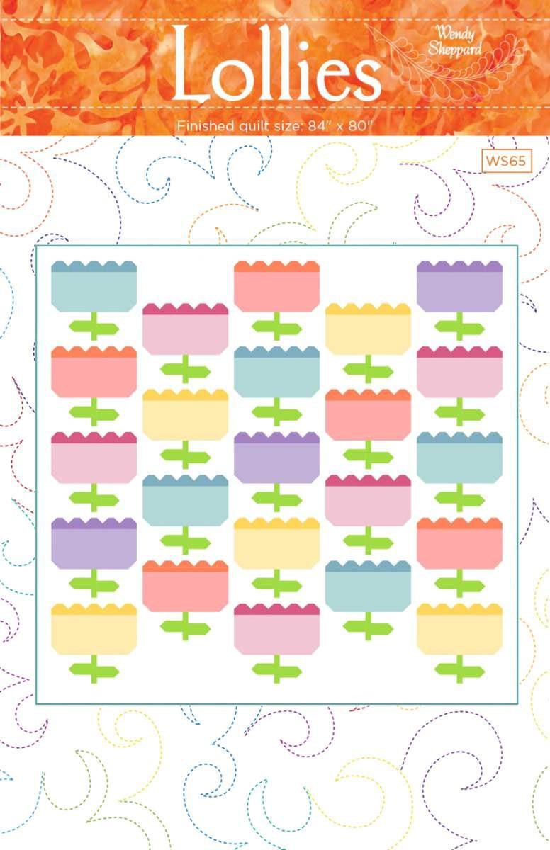 Image of the Lollies quilting cotton fabric by Wendy Sheppards for Riley Blake Designs. Features flowers on a white background.
Cute Little Fabric Shop