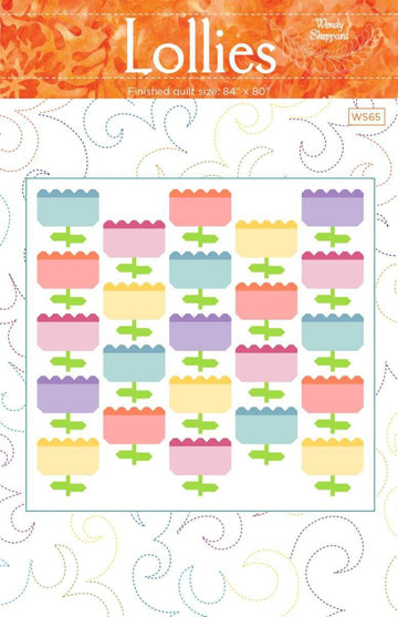 Image of the Lollies quilting cotton fabric by Wendy Sheppards for Riley Blake Designs. Features flowers on a white background.
Cute Little Fabric Shop