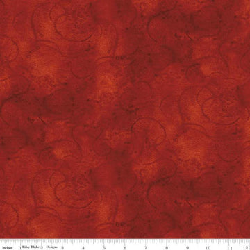 Image of the Painters Watercolor Swirl Dark Red quilting cotton fabric by J. Wecker Frisch for Riley Blake Designs. Features an abstract swirl watercolor design in dark red. 
Cute Little Fabric Shop