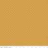 Image of the Swiss Dot Golden quilting cotton fabric by The RBD Designers for Riley Blake Designs. Features white dots on yellow gold swiss dots. 
Cute Little Fabric Shop