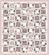 Image of the Prairie Picnic quilt pattern by Modern Prairie for Riley Blake Designs. Features squares on a quilt. 
Cute Little Fabric Shop