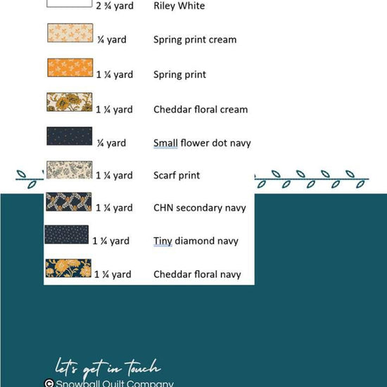 Image of the Starstruck In Plaid quilt by Snowball Quilt Company for Riley Blake Designs. Features the fabric requirements for the quilt. 
Cute Little Fabric Shop