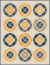 Image of the Cheddar at Twilight Peppermint Bark Quilt Boxed Kit by Riley Blake Designs. Features a circle pattern on a cream background.
Cute Little Fabric Shop