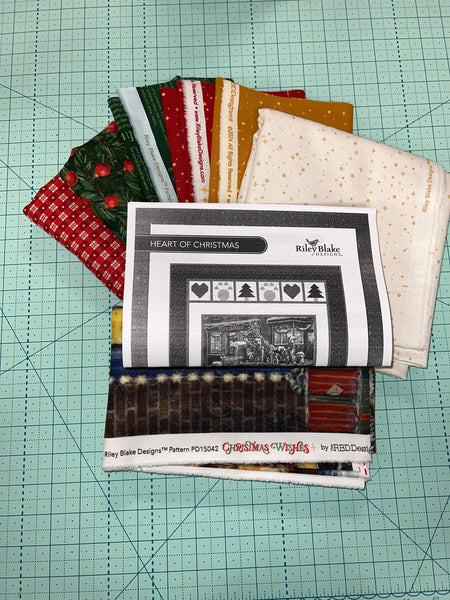 Heart of Christmas Quilt Kit Christmas wishes by Riley Blake Designers - Riley Blake - Pattern Fabric -  - Quilting Cotton