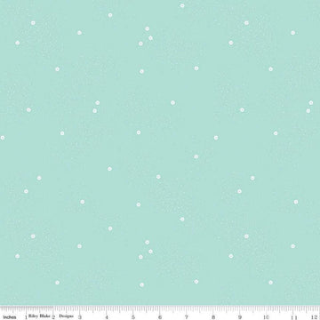 SALE Dainty Daisy C665 Songbird - Riley Blake Designs - Floral Flowers Pin Dots - Quilting Cotton Fabric