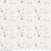 Image of the Flannel Safari Stargazing Boy Stars Multi flannel fabric by Riley Blake Designs. Features animals on a light cream background. 
Cute Little Fabric Shop