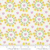 Image of the Laguna Sunrise Paradise Florals Off White quilting cotton fabric by Sherri & Chelsi for Moda Fabrics. Features small circular flowers on a white background. 
Cute Little Fabric Shop
