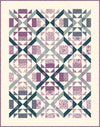 Image of the Poinsettias quilt pattern by Krystal Stahl from Its Sew Emma for Riley Blake Designs. Features star blocks on a cream background. 
Cute Little Fabric Shop