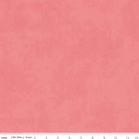 Image of the Shades Lipstock quilting cotton fabric by Riley Blake Designs. Features a coral pink fabric with a mottled semisold background. 
Cute Little Fabric Shop