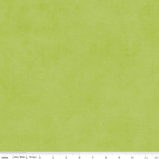 Image of the Shades Lettuce quilting cotton fabric by Riley Blake Designs. Features a light green fabric with a mottled semisold background. 
Cute Little Fabric Shop